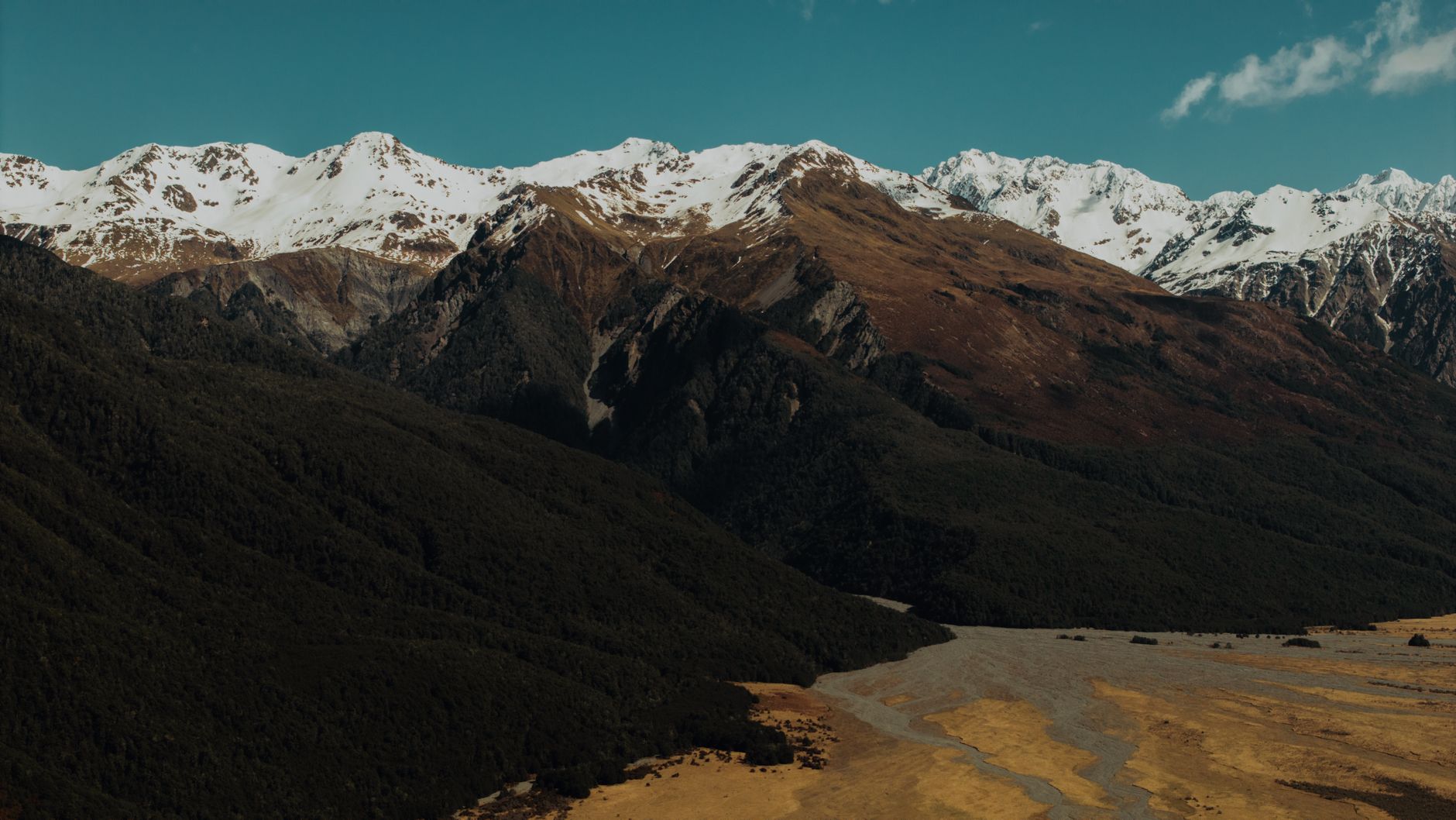 New Zealand Southern Alps landscape